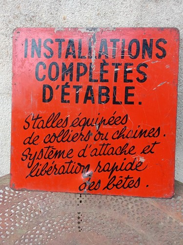 Ancienne plaque emaillee - ancienne,