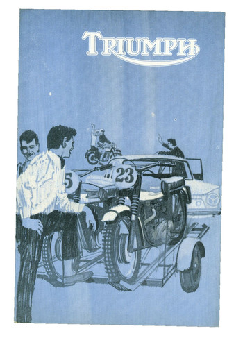 Triumph moto brochure neuf - moto,