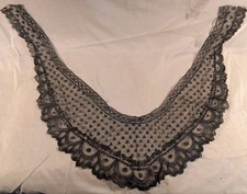 Guipure Dentelle Noire XIXe