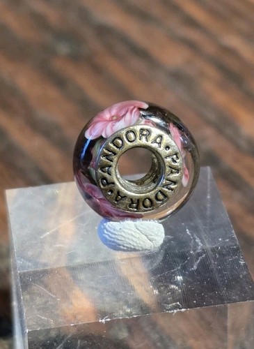 Pandora glass charm - pandora, pink