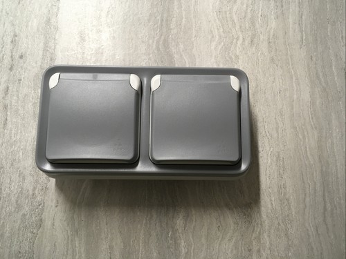 Prise double plexo etanche - plexo,