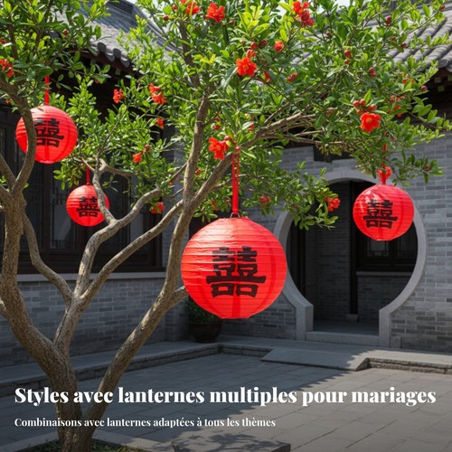 Lanterne rouge design chinois