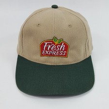 Vintage 90s Fresh Express Vegetable Snapback Adjustable Food Baseball Cap Hat