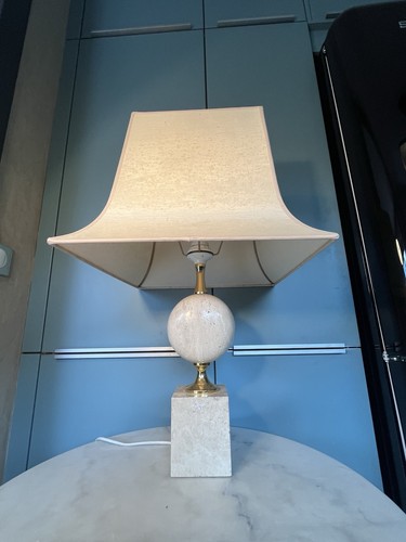 Lampe travertin barbier design - lampe, travertin-barbier-design