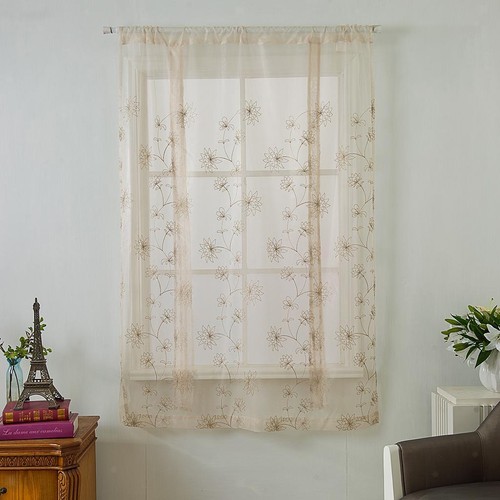 Voilage brodé 46x63 pouces