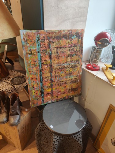 Huile sur toile art abstrait - huile,