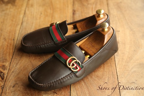 Mocassins gucci cuir marron - mocassins,