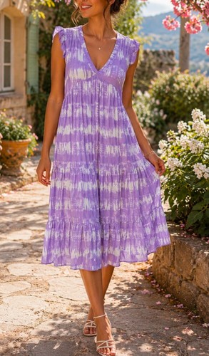 Robe courte lila - 💜,