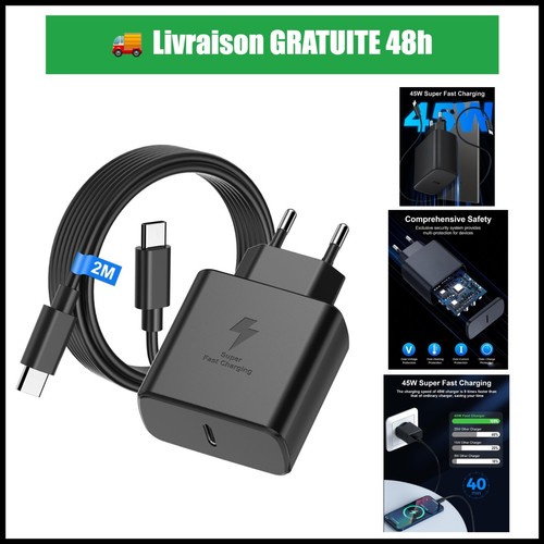 Chargeur usb 45w rapide - chargeur,