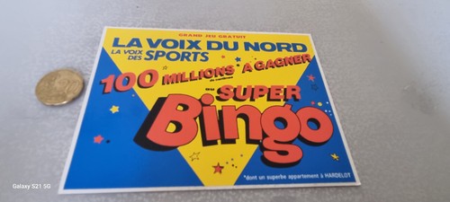 Autocollant super bingo avec - ,