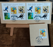 Hergé &Tintin - Lot  timbres