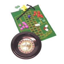 Roulette Wheel (Wheel + Mat + 100 Chips) - Fun Board Game (25cm/d)