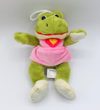 Peluche doudou grenouille vert