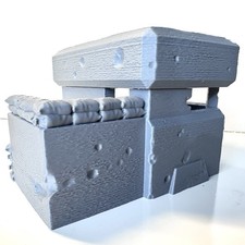 World War German Bunker Military Toy Soldier 1/32 Scale WW2 3D Figure Accessory