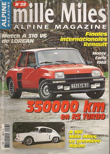 Mille miles renault turbo - 28, 5