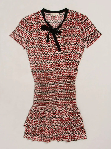 Robe maje rouge noir blanc - robe, et