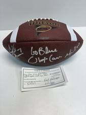 Coach Lloyd Carr  Chad Henne Mike Hart Signed Michigan Wolverines Football  