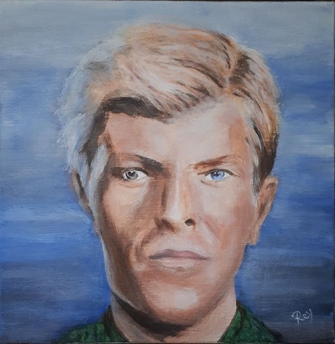 David bowie portrait - david,