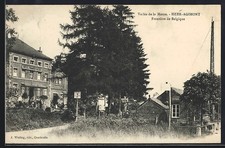 CPA Heer-Agimont, Frontière