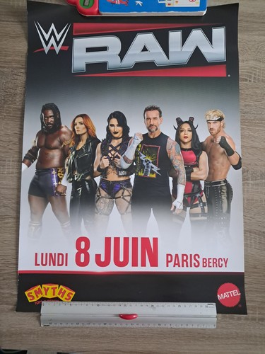 Wwe raw affiche - raw, publicitaire