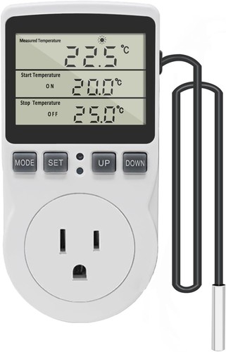 Digital thermostat outlet plug - thermostat,