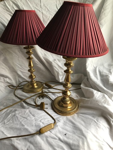 Pair bougeoirs chandeliers - pair,