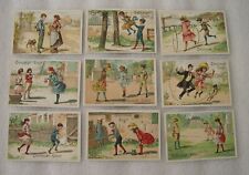 SERIE 9 CHROMOS JEUX D'ENFANTS