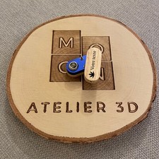 Pipe bois et métal - Portable / tournante, gravure personnalisable - Fumer Tabac