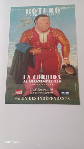 Affiche expo originale botero - expo,