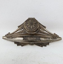 ANCIEN ENCRIER PORTE PLUME EN REGULE