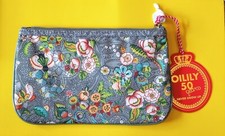 2013 Oilily Anniversary 50 Years Never Grow Up - French Flower Flat Cosmetic Bag