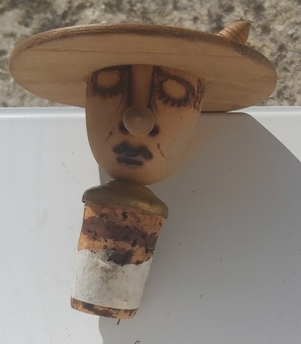 Ancien bouchon bois - en,