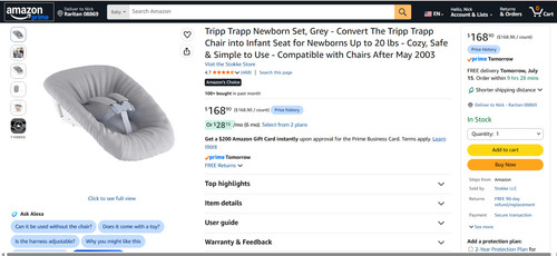Stokke tripp trapp - newborn, set