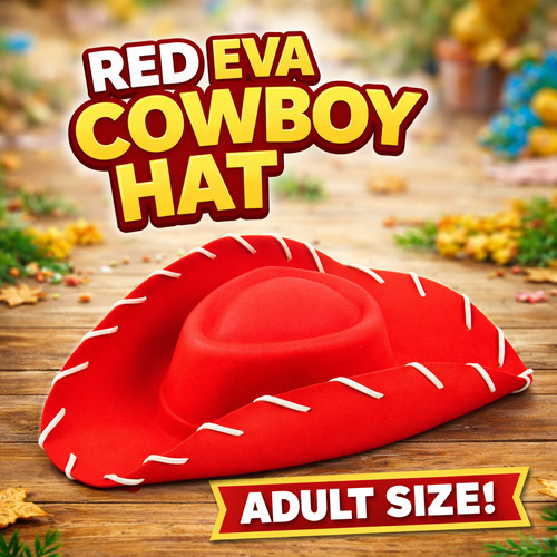 Chapeau cowboy cowgirl rouge - cowboy,