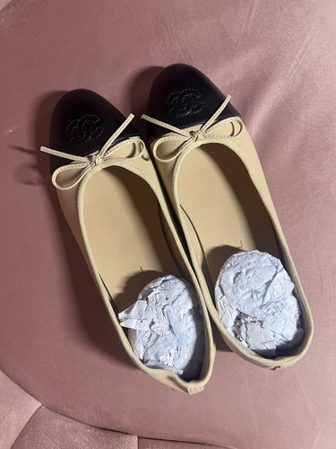 Chanel ballerines cuir - chanel,