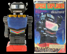 Robot SPACE EXPLORER 1970 made in Japan  /  jouet ancien antique toy