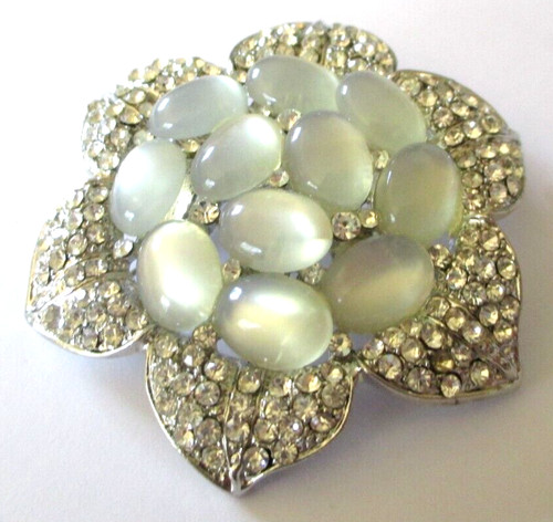 Grande broche pendentif fleur