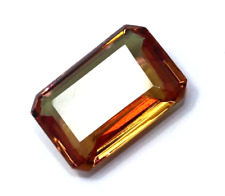 Alexandrite 28.60 CT Lab-Created Émeraude Cut Couleur Changeante Certifié Gemme