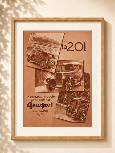 Pub ancienne peugeot - peugeot, 1929