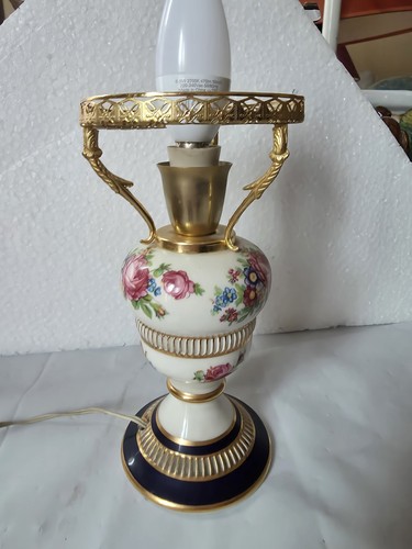 Vintage lampe porcelaine - vintage,