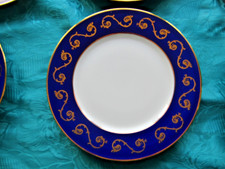 Assiette a dessert porcelaine de limoges Jammet Seignolles Récital bleu four 2DI