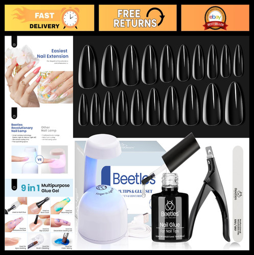 Gel nail kit with - 9-in-1,