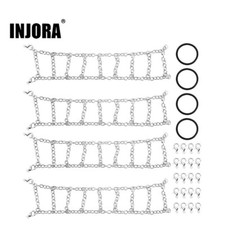 INJORA 55-65mm 1.0" Tires Snow Chain for 1/18 1/24 RC Crawler TRX4M SCX24 FCX24