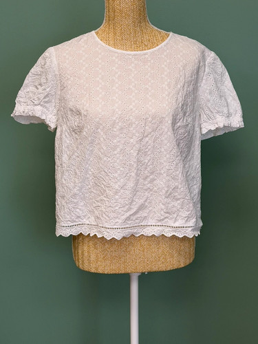 Blouse blanche broderie