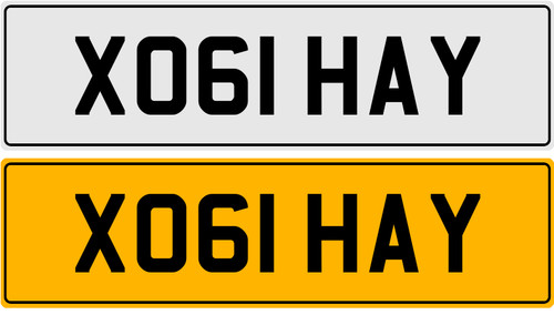 Xo61 hay personalised plate - xo61,