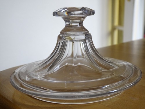 Ancien couvercle en cristal - ancien,