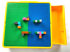 Kids Only LEGO Building Lap Table w/ Storage Drawer, Handle * PLUS 100 LEGOs *