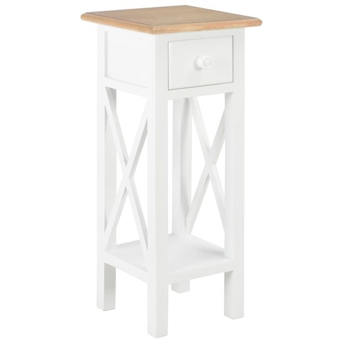 Table appoint tiroir blanc - tiroir,