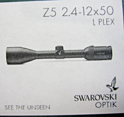 Swarovski 12x50 rifle - 2.4-12x50,