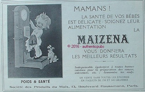Publicite maizena bebe sur - maizena,